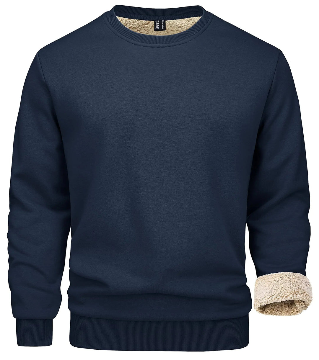 Herren Baumwollpullover Langarm | Lässiger Pullover mit regulärer Passform und atmungsaktivem Tragegefühl für Herbst und Winter