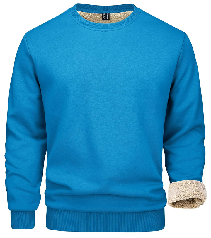 Herren Baumwollpullover Langarm | Lässiger Pullover mit regulärer Passform und atmungsaktivem Tragegefühl für Herbst und Winter