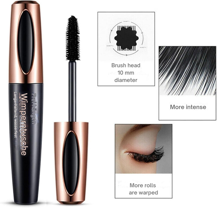 5D Mascara for Length &amp; Volume | Waterproof Lash Mascara for Dense, Extended Lashes | Long-Lasting Eye Look