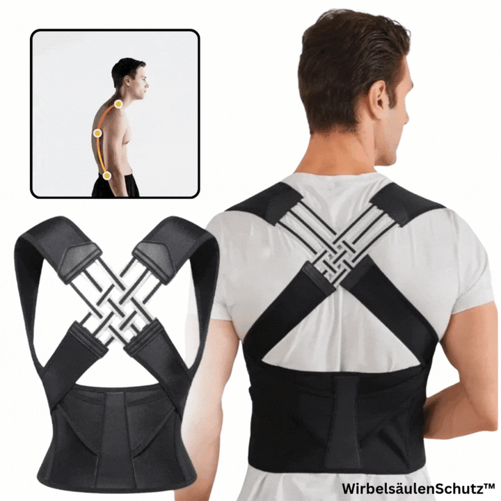 Posture corrector back support | Discreet under clothing &amp; adjustable straps | Supports upright posture, comfortable for everyday use