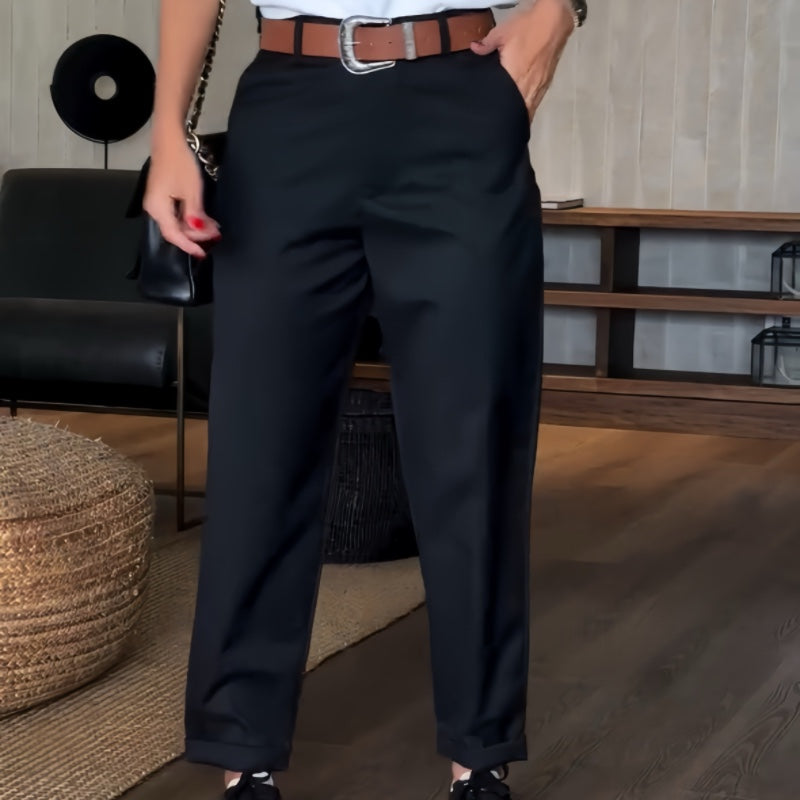 Elegante Damen Anzughose mit hoher Taille | Figurbetont &amp; Bürotauglich
