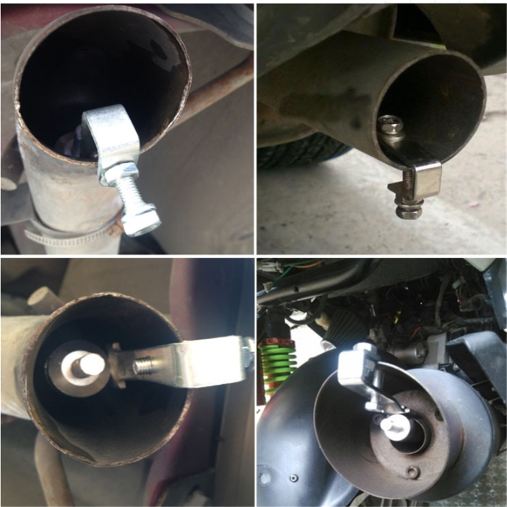 Sifflet d’échappement effet turbo pour voiture | Effet universel « Turbo/Blow-Off » | Alliage d’aluminium | Choix de couleur noir–argent