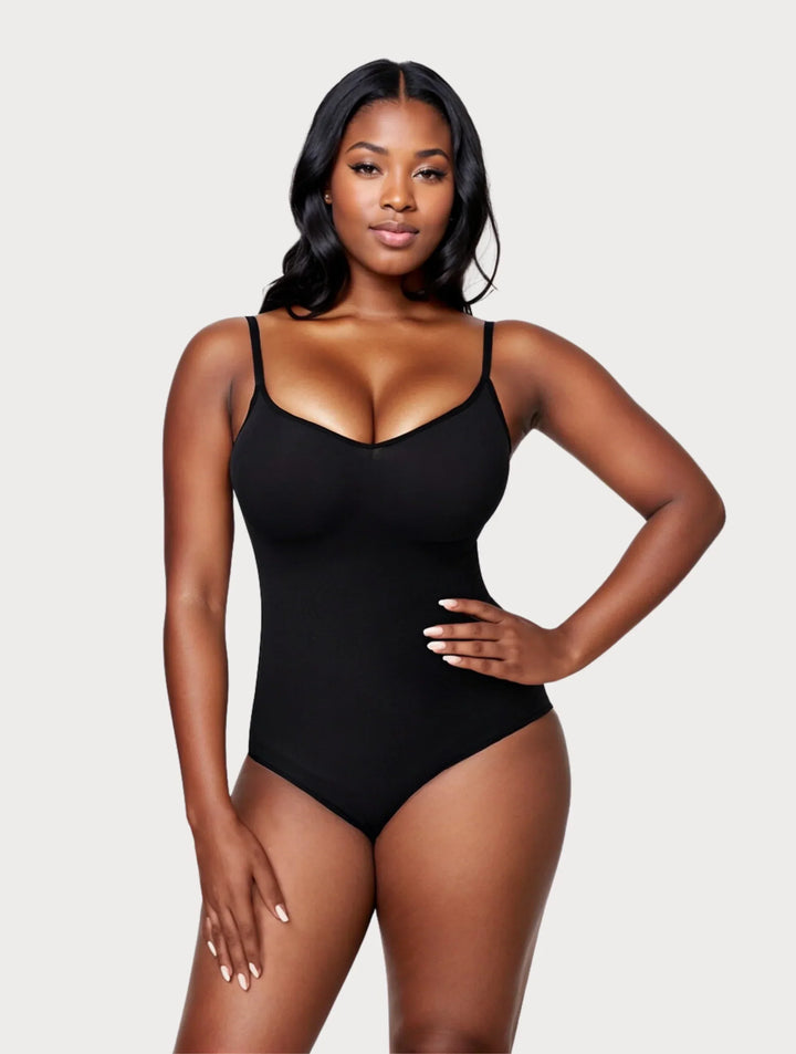 Damen Shapewear Body mit Bauchkontrolle | Nahtlos &amp; atmungsaktiv | Vier-Wege-Stretch, unsichtbar unter Kleidung