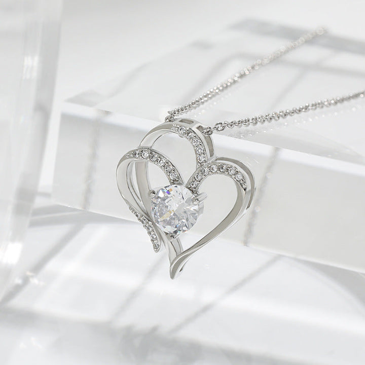 Diamanten Liebes Herz Halskette