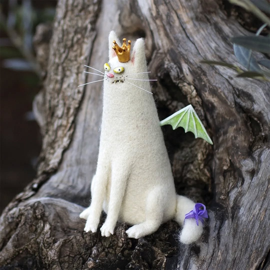 🎁Gyapjúfilc társak – különc kézzel készített kísérők🐱