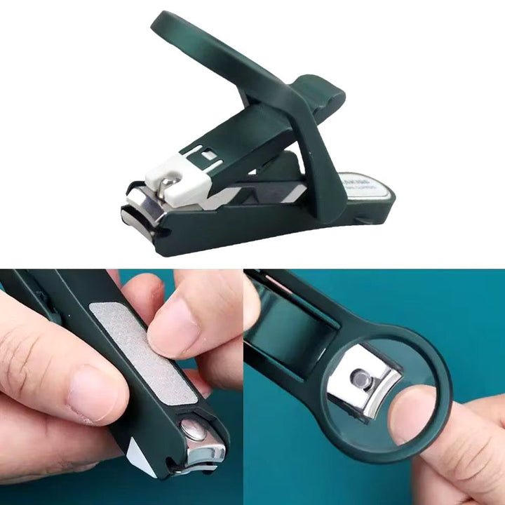 Nagelknipser mit Vergrößerung &amp; integrierter Feile – ClipGuard Pro für sichere Präzision | Ergonomischer Griff | Für dicke &amp; feine Nägel