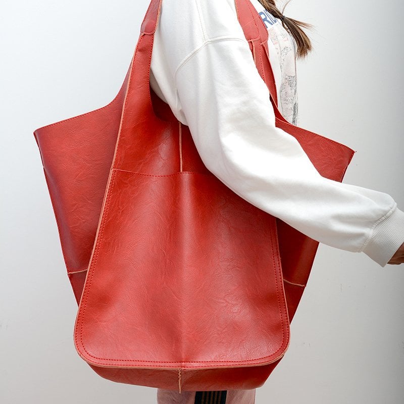 Damen Shopper Tasche aus Kunstleder | Große Handtasche mit Viel Stauraum | Elegant, Geräumig &amp; Perfekt für Alltag und Reisen