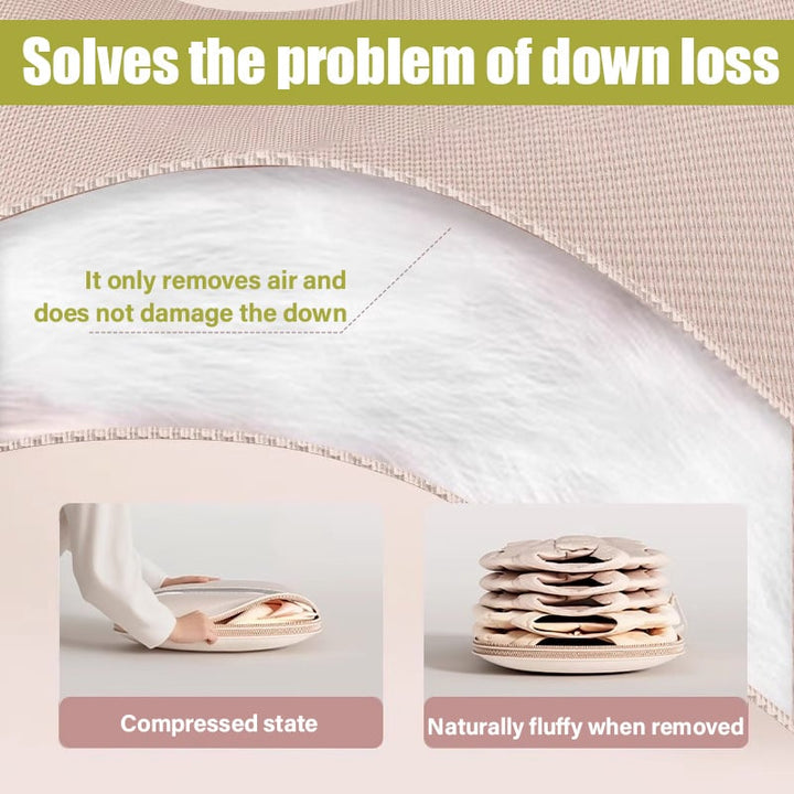 Hanging storage bag for clothes | Space-saving compression zipper without vacuum | Dust protection, transparent | M–XL