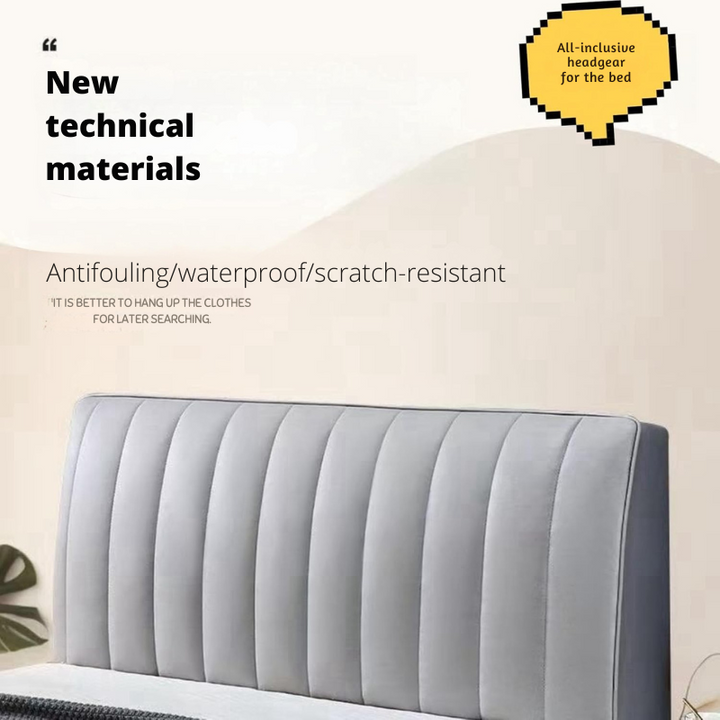 Kopfteilschutzhülle elastisch &amp; faltenfrei | Schutz vor Staub, Flecken &amp; Schmutz | Weich, atmungsaktiv | Farben Weiß/Blau/Grau/Rosa