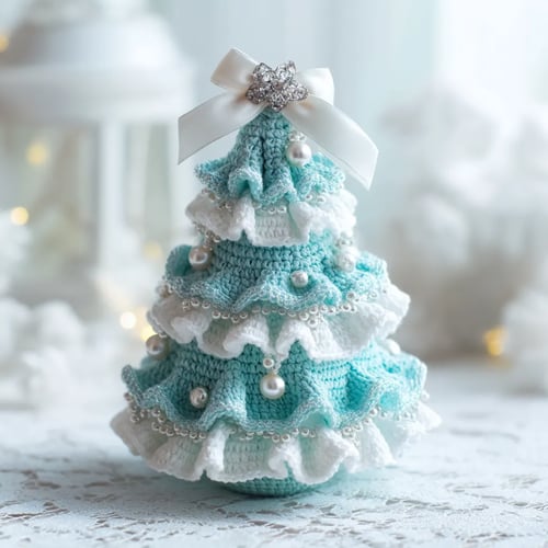 TwinkleStitch – Kit de crochet fait main pour sapins de Noël