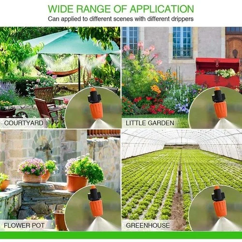 Automatic drip irrigation system with adjustable nozzles – HydroZen | Saves up to 70% water | Tool-free, 5–40 m