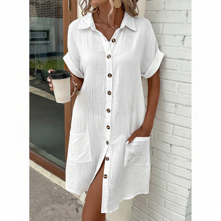 MelissaChic™ Damen Sommerkleid | Luftig-Leicht &amp; Bequem | Schmeichelnder Schnitt | Eleganter Sommer-Look