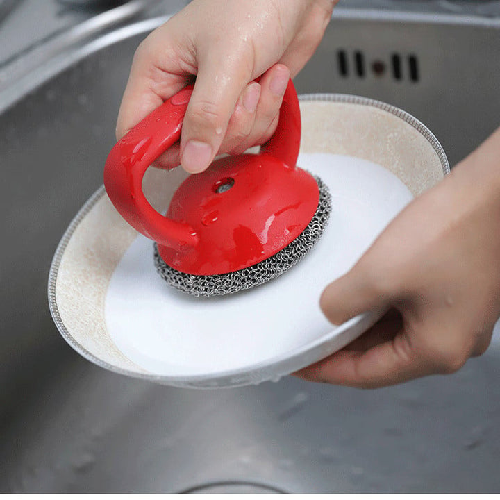 SteelScrub™ ergonomic stainless steel scrubber