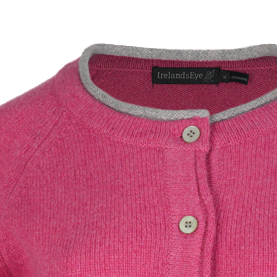 Damen Strickjacke | Kurze Cardigan-Jacke mit Raglanärmeln und geradem Schnitt