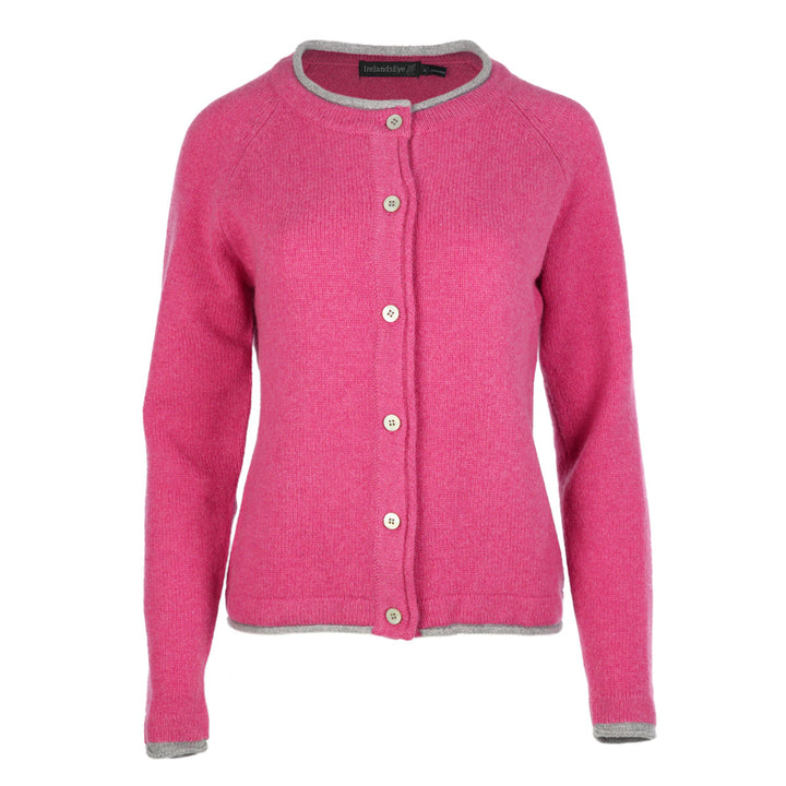Damen Strickjacke | Kurze Cardigan-Jacke mit Raglanärmeln und geradem Schnitt