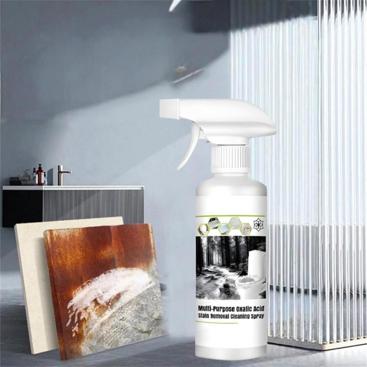 Oxalsäure Reinigungs-Spray gegen Rost &amp; Kalk | Kraftreiniger für WC, Waschbecken, Fliesen &amp; Fugen | Entfernt Ablagerungen &amp; Urinstein
