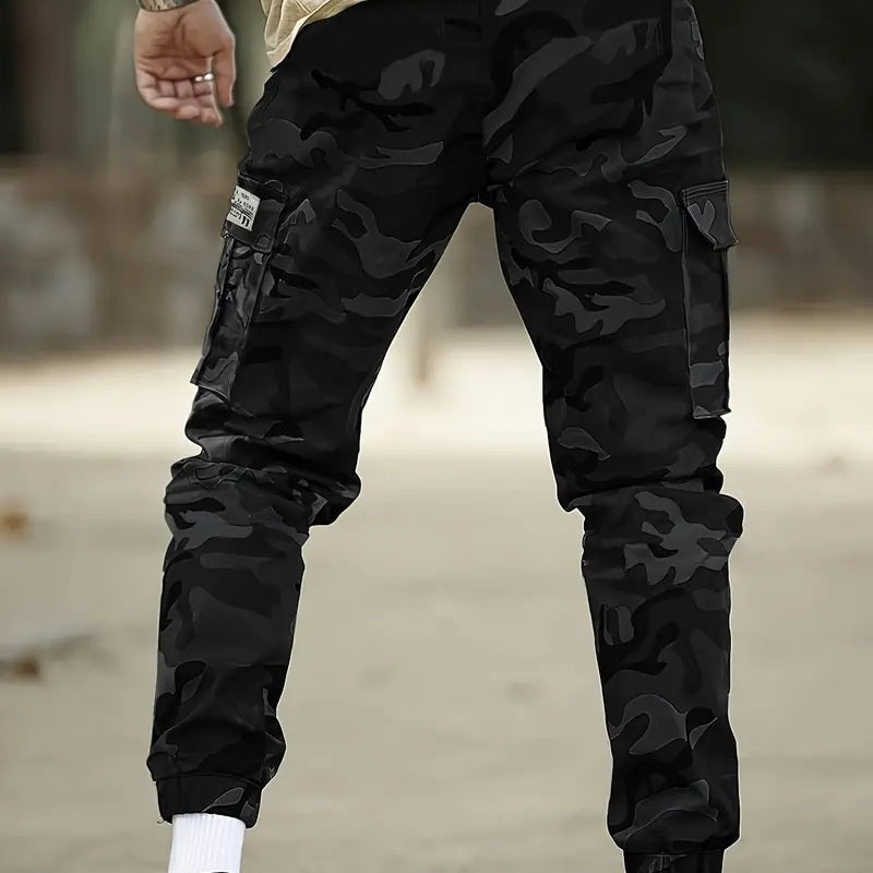 Herren Cargohose mit flexiblem Bund | Robuster Nylon-Baumwoll-Mix | Viele Taschen für Alltag &amp; Outdoor | Gerade Passform S–3XL