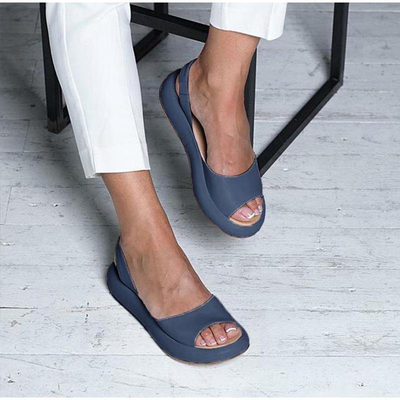 Orthopädische Damen Sandalen mit Fußbett | verstellbarer Riemen &amp; stoßdämpfende Sohle | rutschfest, leicht &amp; bequem