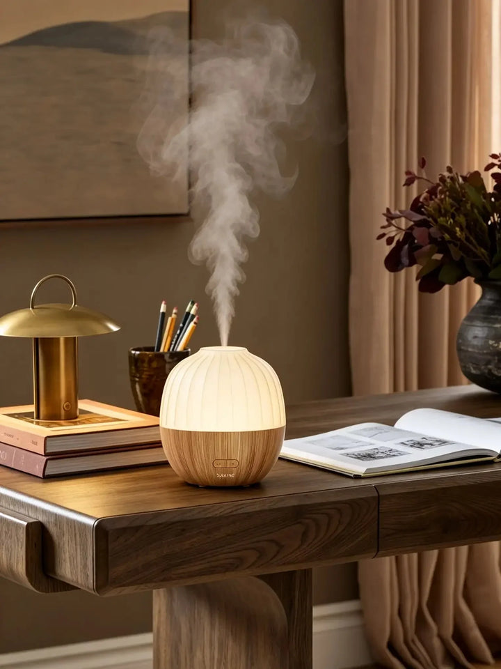 Eichel-Aroma-Diffusor | Ultraschall-Diffusor mit LED-Licht und 300 ml Wassertank