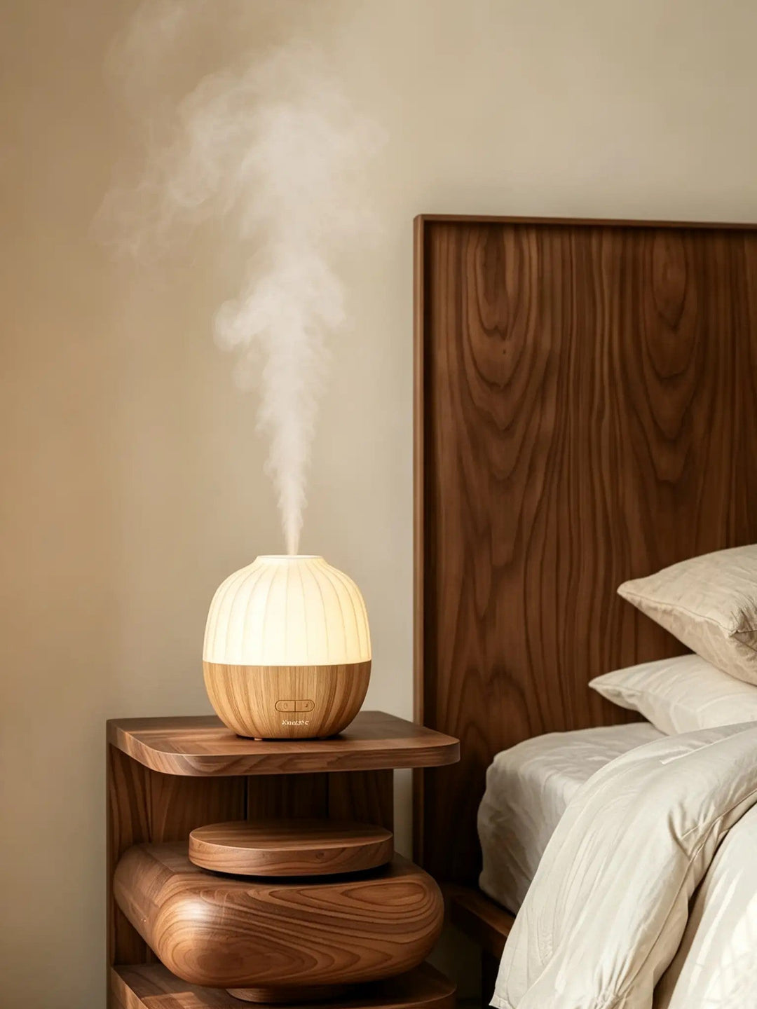 Eichel-Aroma-Diffusor | Ultraschall-Diffusor mit LED-Licht und 300 ml Wassertank