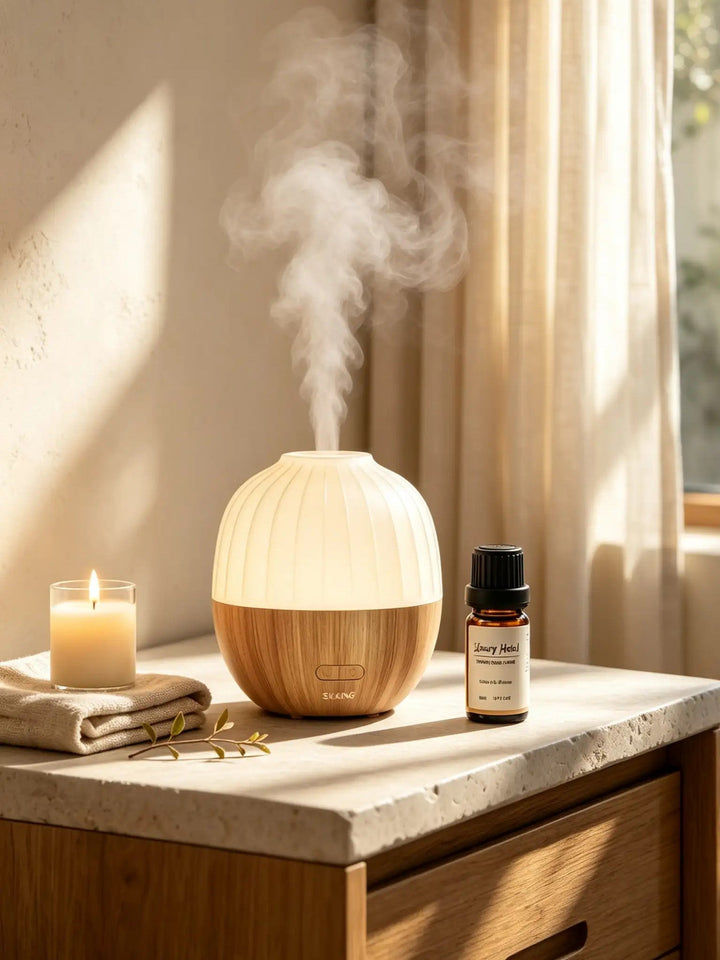 Eichel-Aroma-Diffusor | Ultraschall-Diffusor mit LED-Licht und 300 ml Wassertank