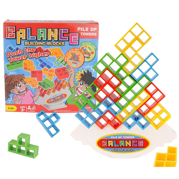 3D Tetris stacking game with 16 blocks | Skill &amp; thinking game for children &amp; adults | Promotes concentration &amp; motor skills