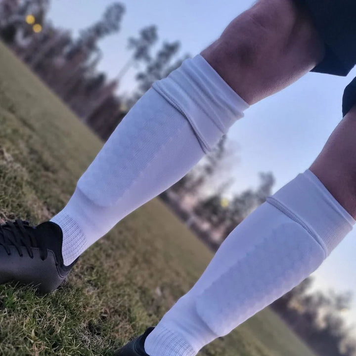 ShinGuard compression shin guards | Integrated sock design | EVA foam shock absorption