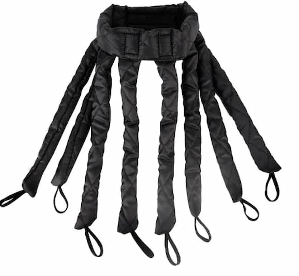 Hitzefreies Lockenband aus Satin &amp; Baumwolle – LuxeCurlPro für Locken über Nacht | Schonend, bequem | Für kurz bis langes Haar