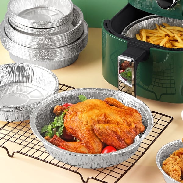 Airfryer- &amp; Ofenliner aus Aluminium mit Antihaft-Beschichtung | BlazeGuard bis 250°C hitzebeständig | Passend für viele Geräte, Einweg