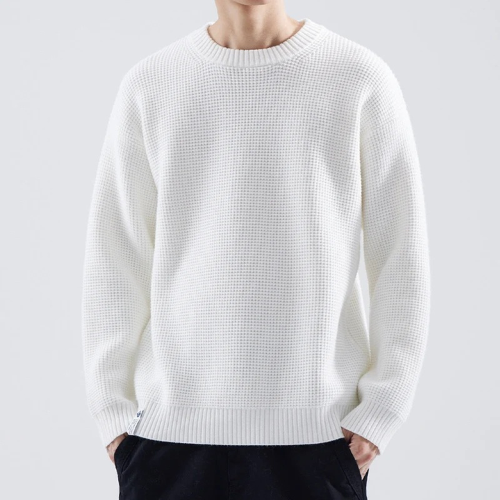 Herren Strickpullover mit lockerem Schnitt | Weicher, wärmender Pullover mit bequemer Passform für Alltag, Freizeit und kalte Tage