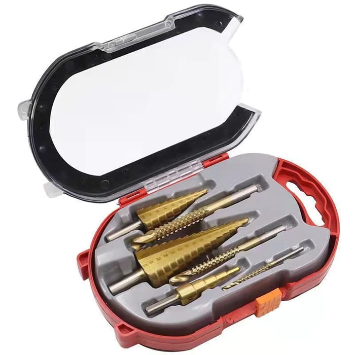 BladeForce Pro – PräBohrkrone Set 6-tlg. mit Titanbeschichtung – präzise, saubere Bohrlöcher | Für Metall, Holz, Kunststoff &amp; Mauerwerk | Robustzise Schnitte für jedes Projekt
