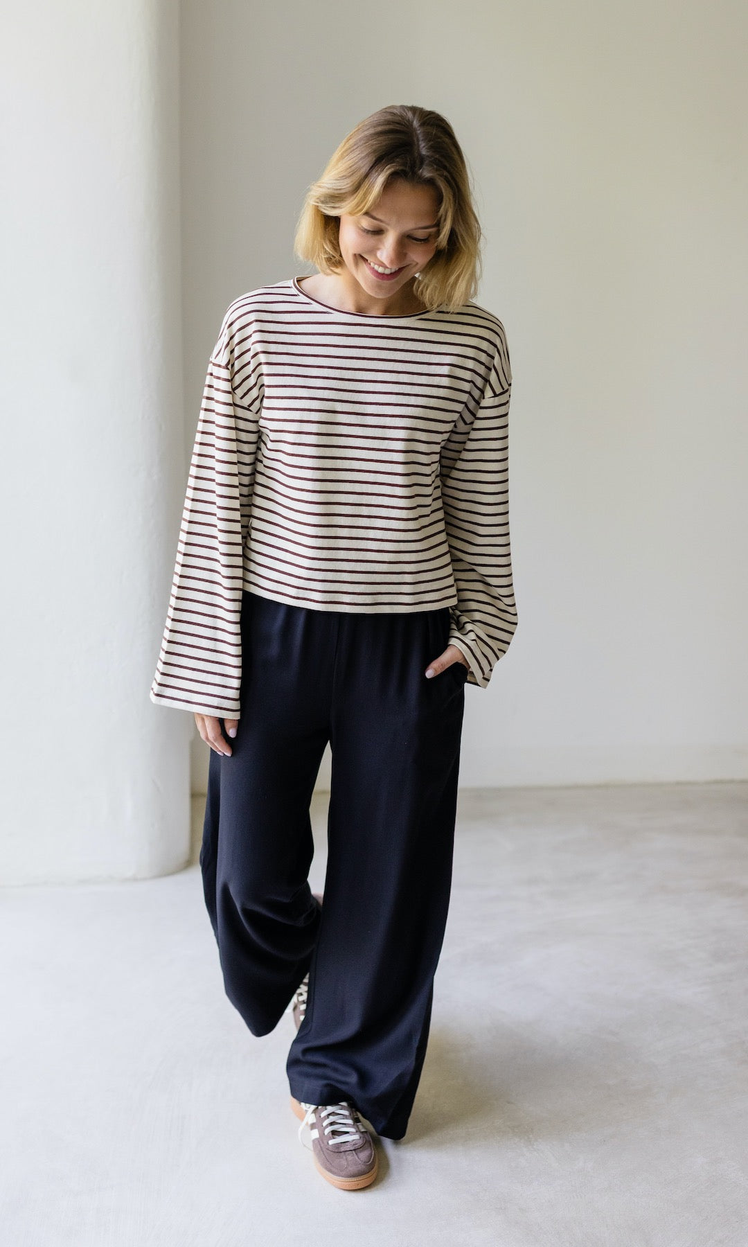 High Waist Culotte | Damenhose mit weiter Passform aus Viskose