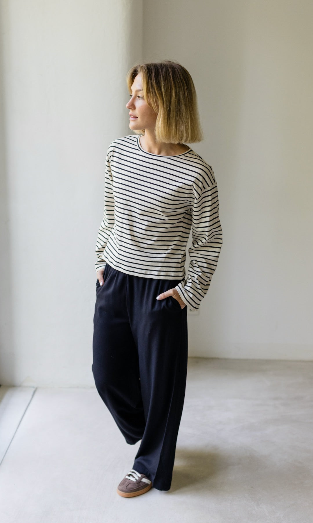 High Waist Culotte | Damenhose mit weiter Passform aus Viskose