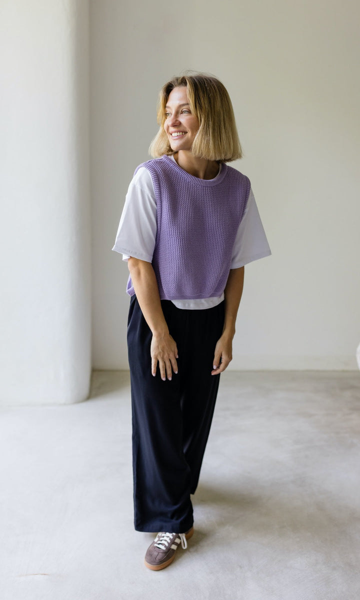 High Waist Culotte | Damenhose mit weiter Passform aus Viskose