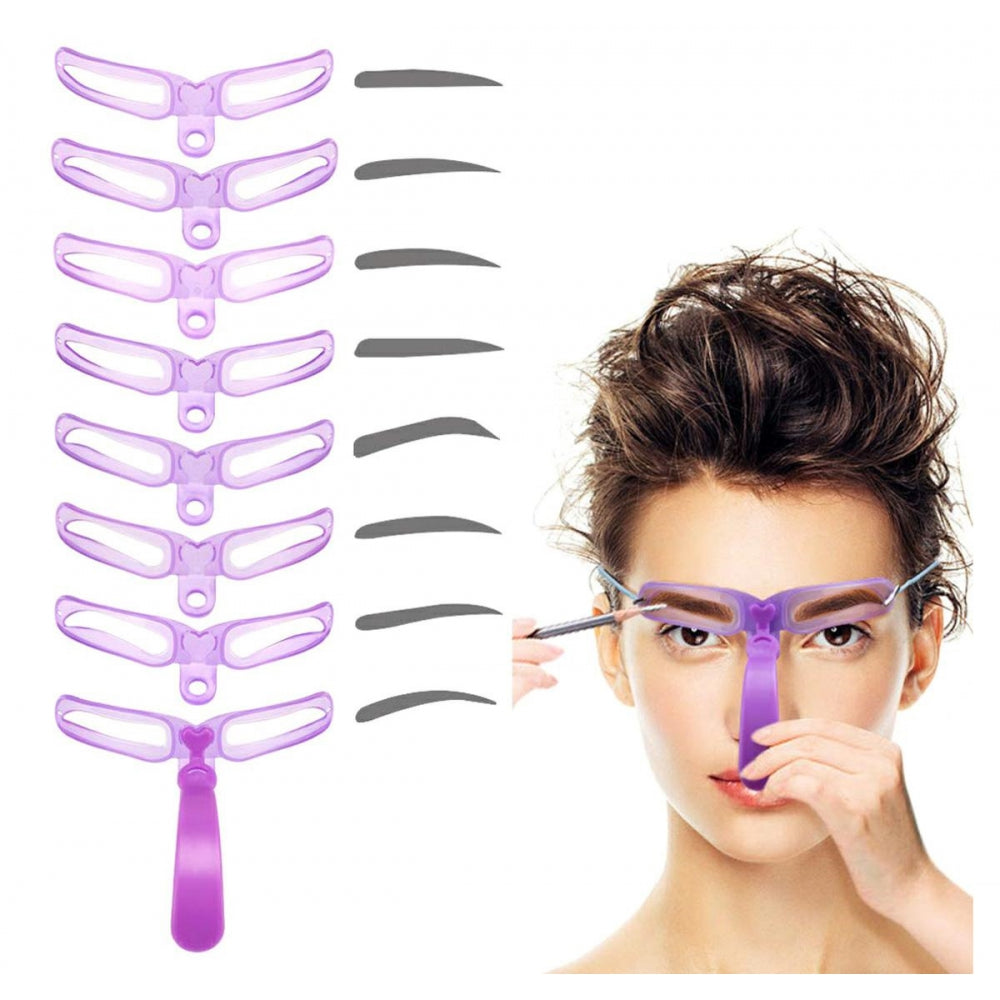 Guide précis pour sourcils | 8 formes pour des contours impeccables | Gain de temps &amp; qualité salon à la maison | Outil de coiffage ergonomique et polyvalent