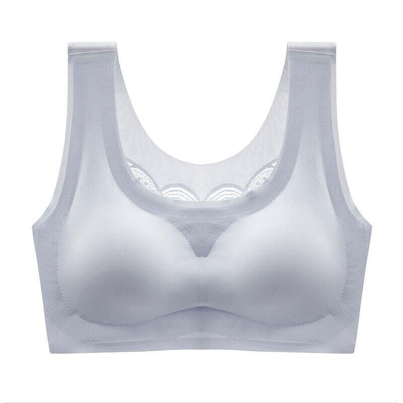 Damen Plus-Size Komfort-BH ohne Bügel | Kühler Soft-BH mit glatter Passform | Größen M-7XL