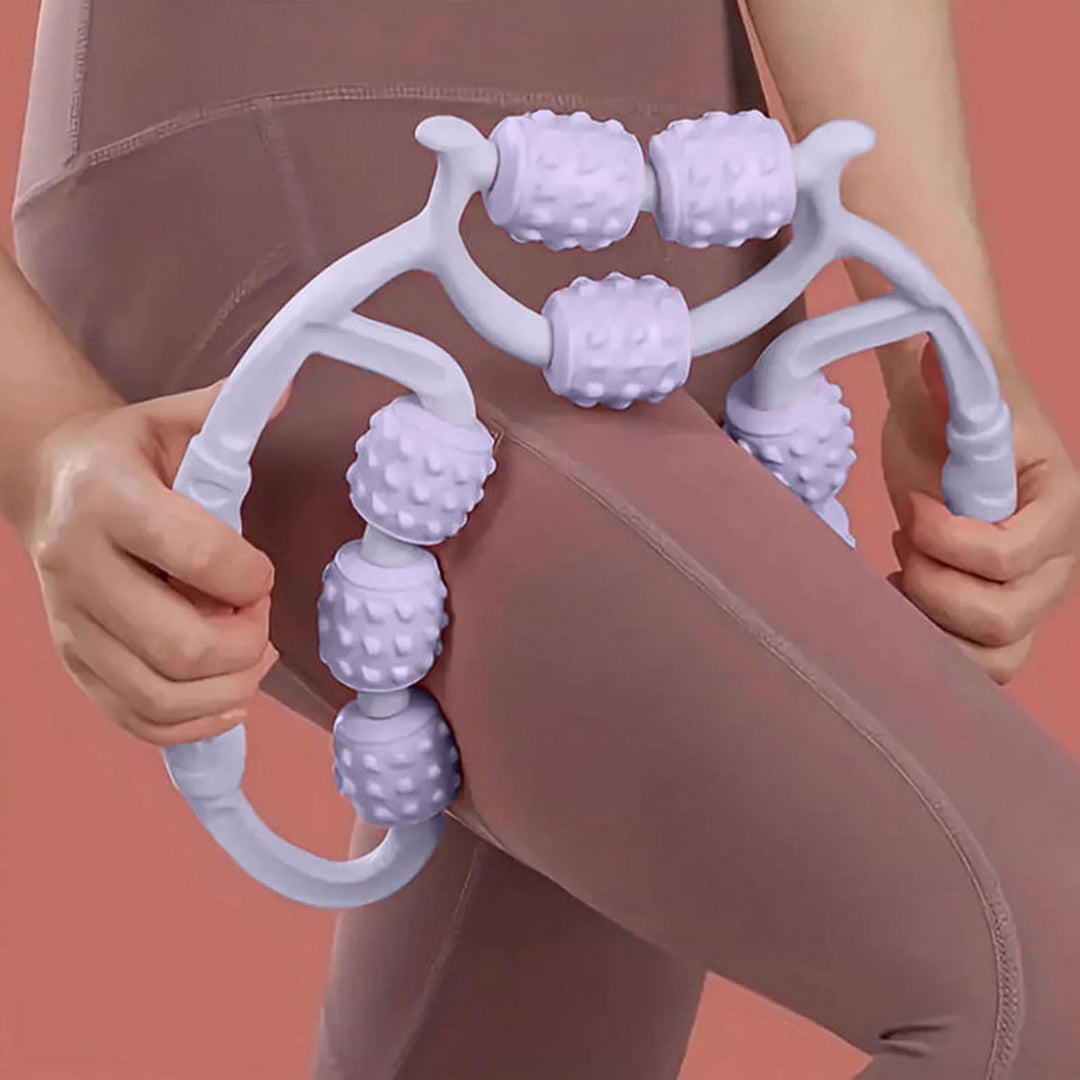 Beinmassage Roller Set 2er-Pack | Körpermassage für Beine, Arme &amp; Gesäß | Ergonomische Faszienroller mit Anti-Rutsch-Griff