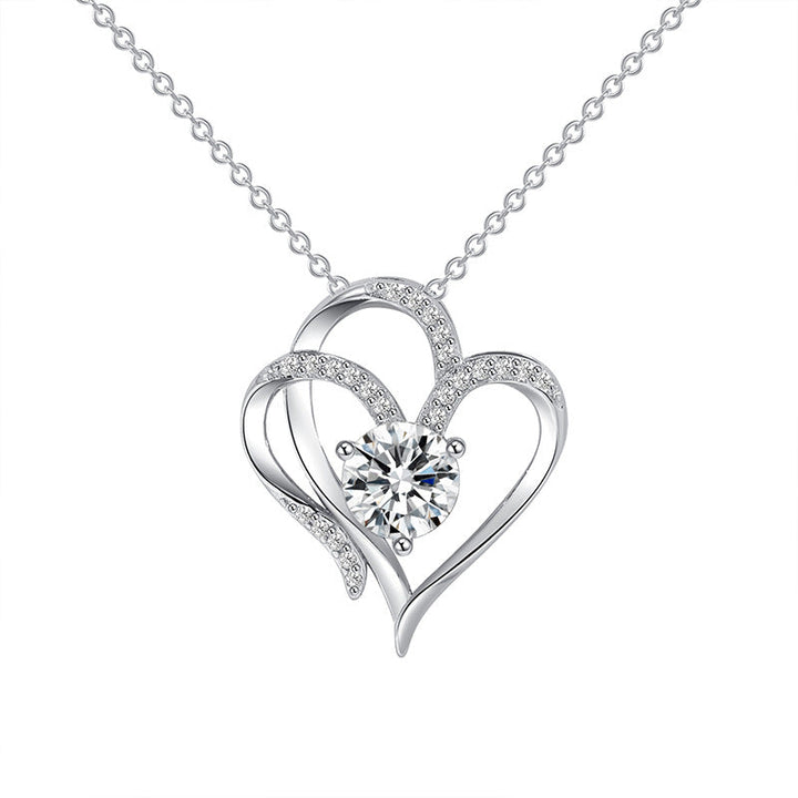 Diamanten Liebes Herz Halskette