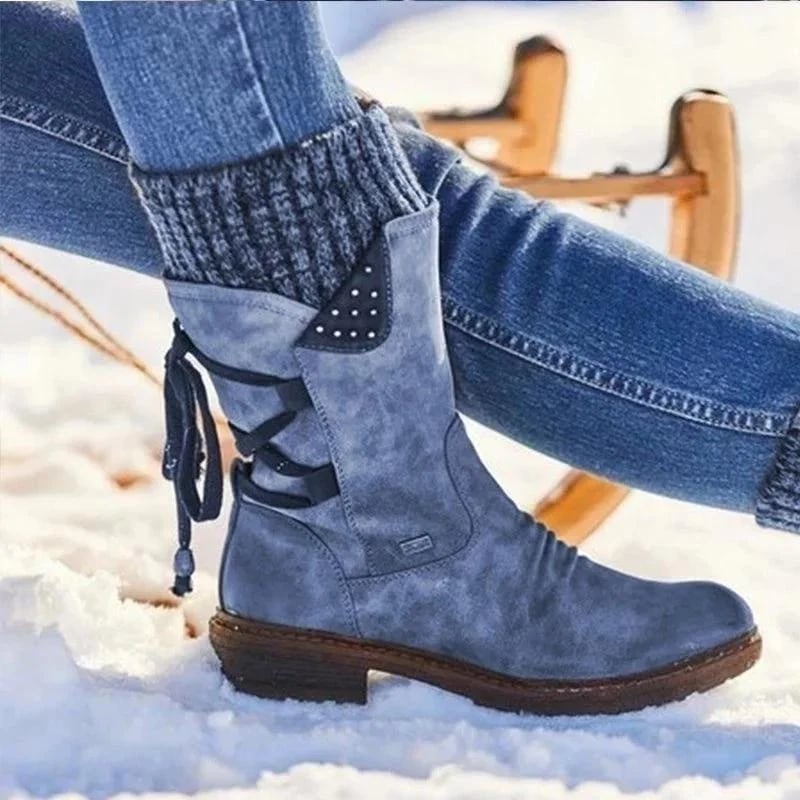Olympie™ WinterStiefel | Wasserdicht, Warm &amp; Langlebig | Mid-Calf Design | Rutschfest &amp; Komfortabel