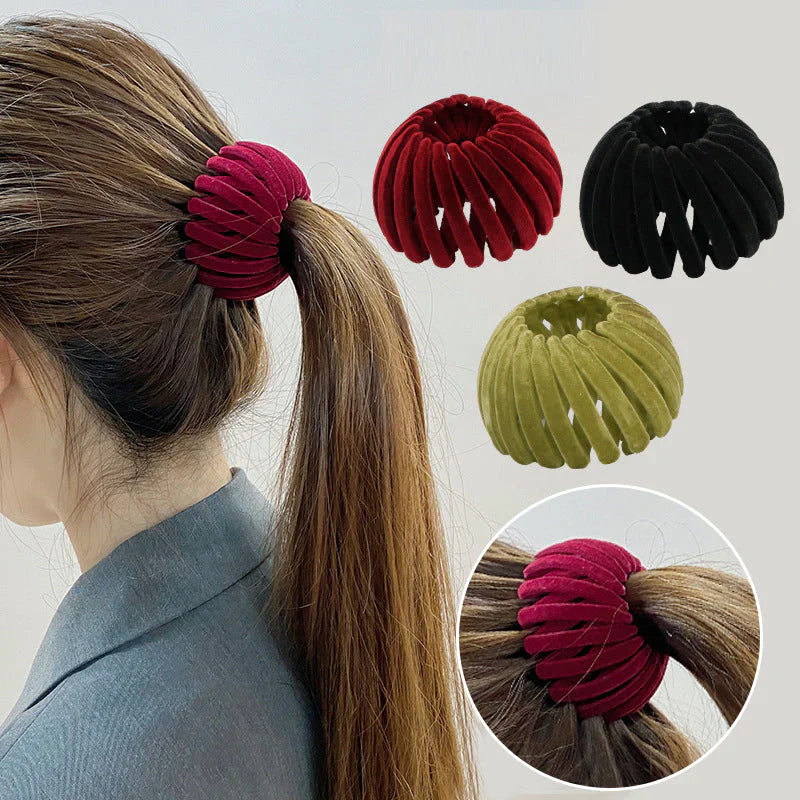 Haar-Bun-Maker zum Klemmen &amp; Wickeln | Rutschfester Halt ohne Haarnadeln | Für Dutt, Half-Bun &amp; Pferdeschwanz | Viele Farben