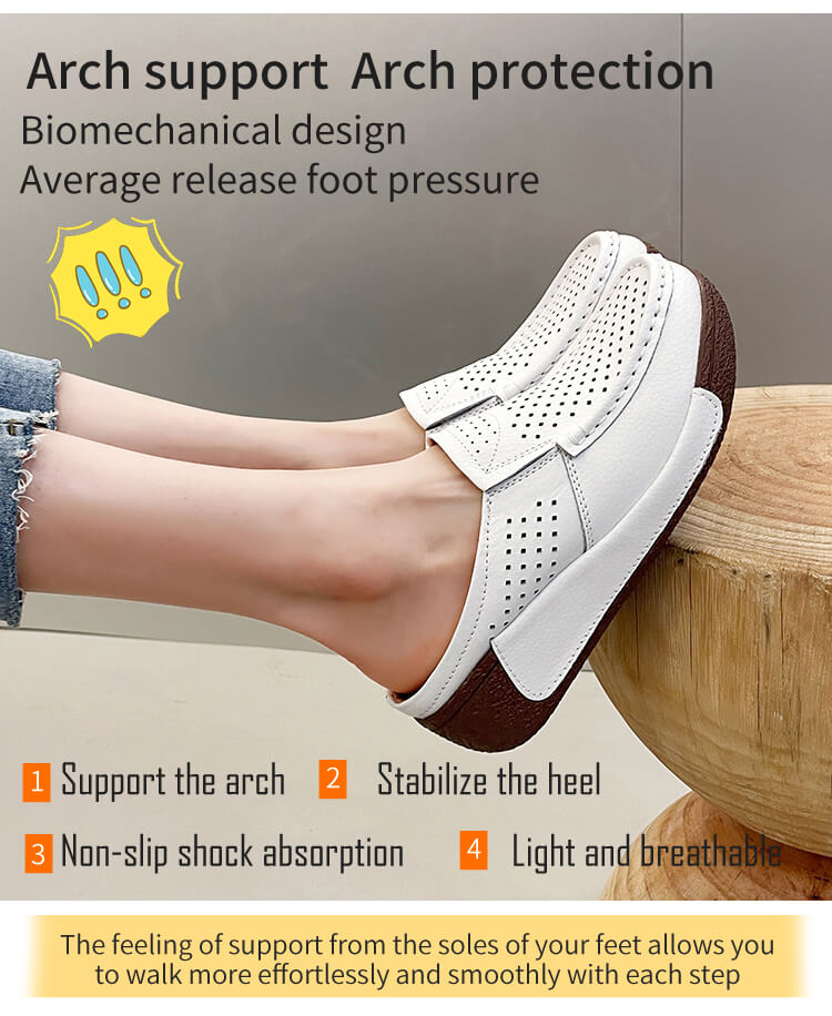 Foot arch™ | Scarpe con piattaforma correttiva antiscivolo e rialzo