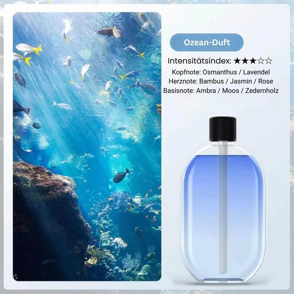 Automatischer Raumduftspender | Kabelloser Aroma-Diffuser mit 5 Sprühstufen, Stimmungslicht und USB-Ladung
