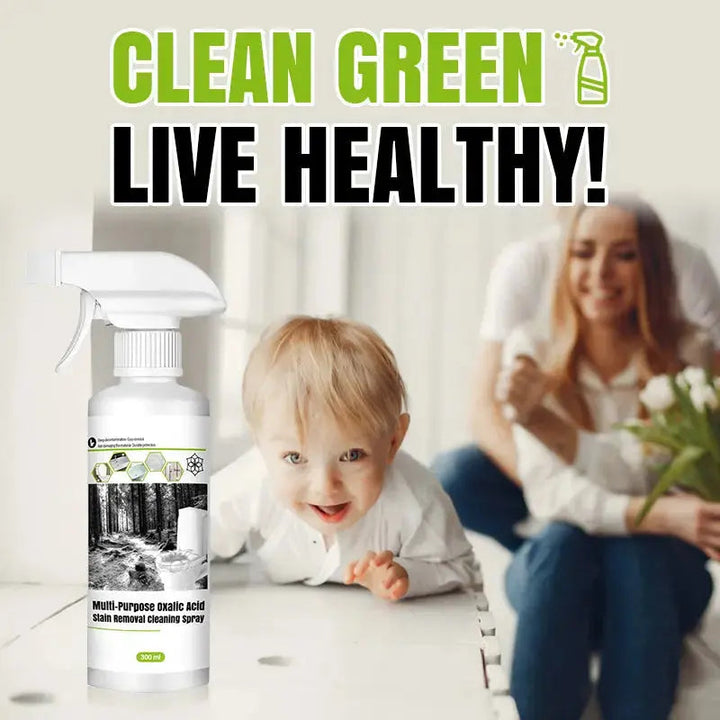 Spray detergente con acido ossalico confezione da 2 x 300 ml | Rimuove macchie ostinate | Per cucina, bagno e piastrelle | Senza strofinare