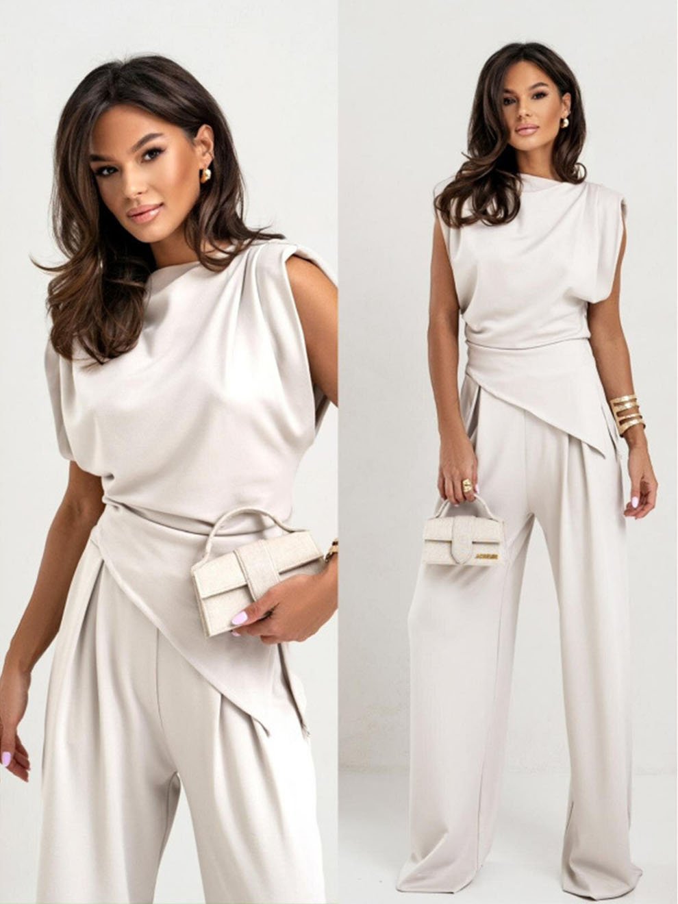Damen Overall mit fließender Passform | Lässiger Einteiler für Frühling und Sommer | Größen S-2XL