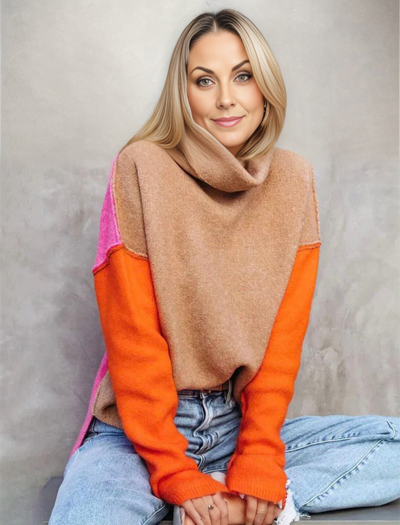 Bella | Maglione color block bello