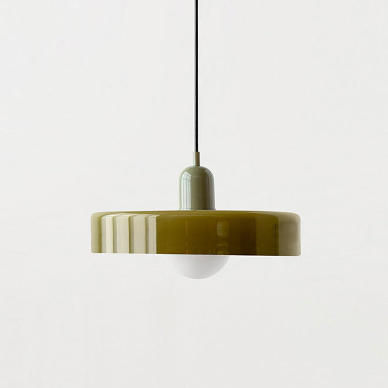 Pendant lamp made of metal &amp; glass with stained glass look | Ø25/Ø35 cm, G9 socket | Adjustable suspension | Crystal look