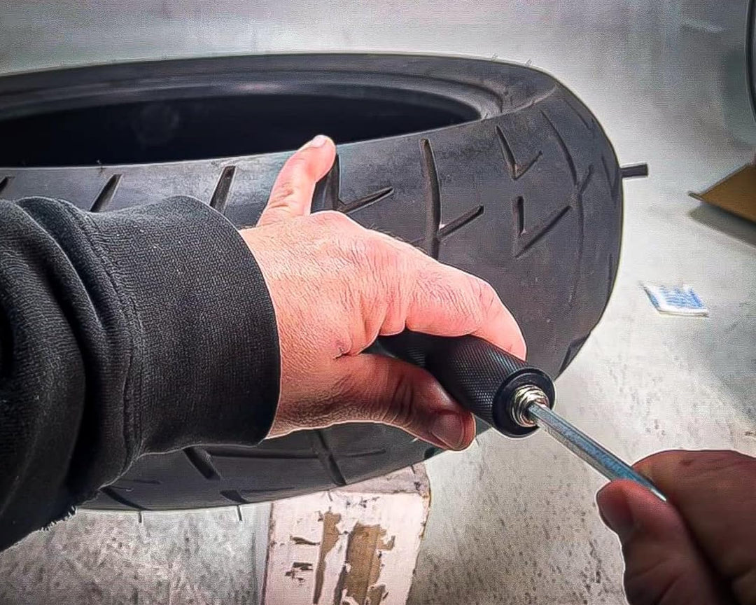 Reifenreparatur-Set für schlauchlose Reifen | 12 Pilzplugs mit Reparaturwerkzeug für Auto, Motorrad &amp; Pannenhilfe