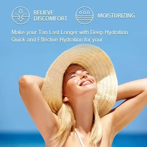 Intensive tanning gel for faster tanning | Moisturizing &amp; glow effect | Even complexion without streaks | For body &amp; legs