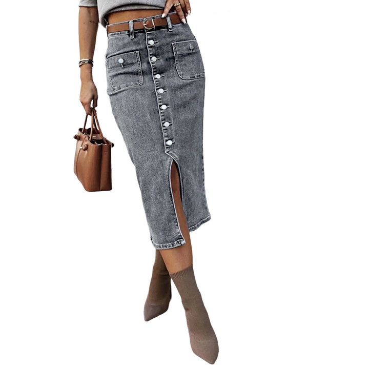 Damen Jeansrock | High-Waist Bleistiftrock mit Stretch-Denim