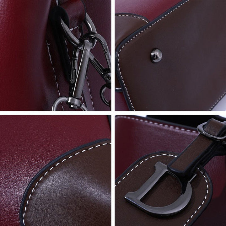Damen Schultertasche Retro aus PU 21×19×12 cm | Mehrere Fächer &amp; Magnetverschluss | Verstellbare Riemen, viele Farben